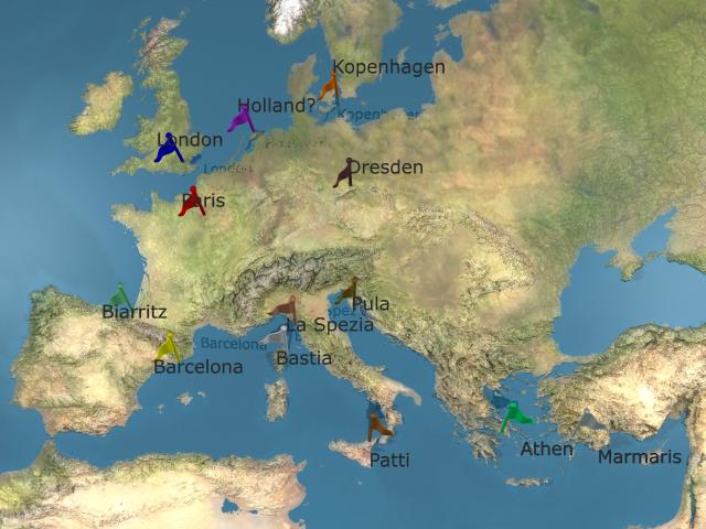 Destinationen in Europa