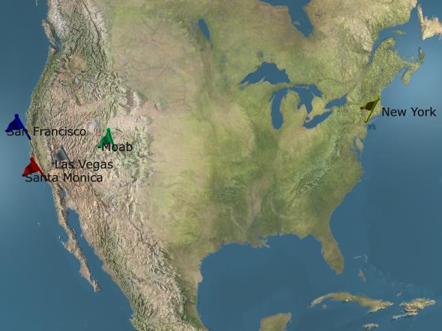 Destinationen in den USA